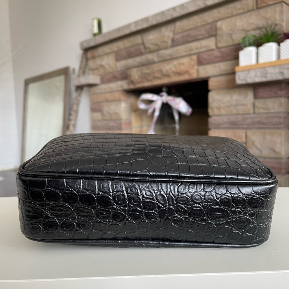 YSL Lou Croc-Embossed Camera Bag - Picture 5 of 16